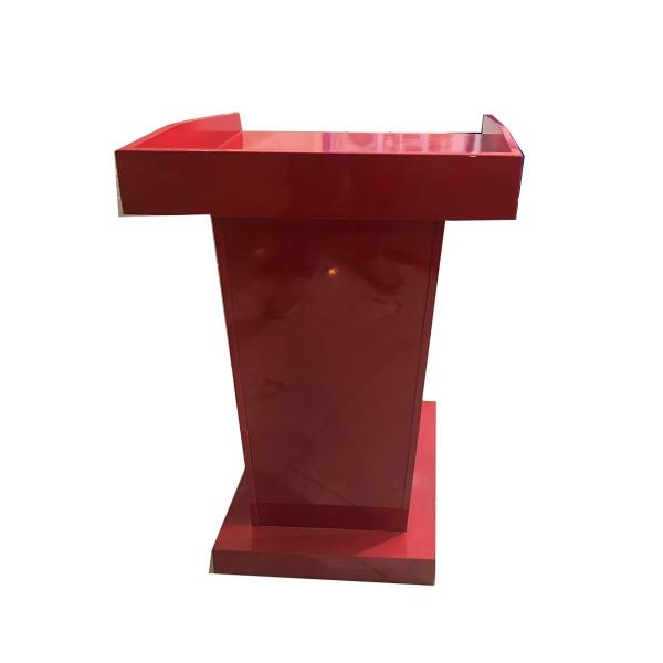 wooden podium منبر خشبي أحمر - اسود - ابيض مناسب للمدارس والأحتفالات صناعة صينية **
